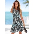 thumbnail image 2 of LASCANA Women's Printed Keyhole Dress Screen Print, 2 of 5