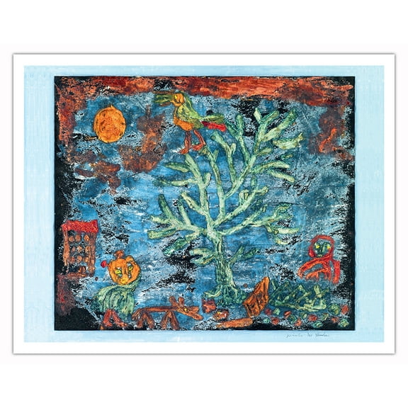 Fairy Tales of the North - From an Original Color Painting by Paul Klee c.1930 - Fine Art Matte Paper Print (Unframed) 11x14in