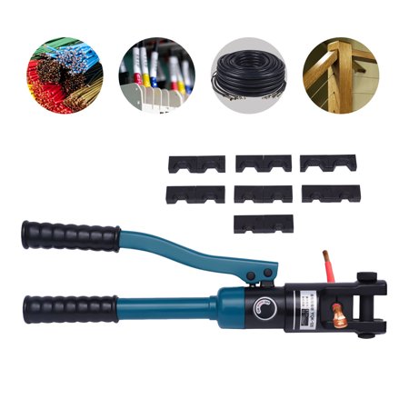 OUKANING 6T Hydraulic Crimper Manual Crimper Crimping Tool Cable Railing Hardware Wire Bushings Tool