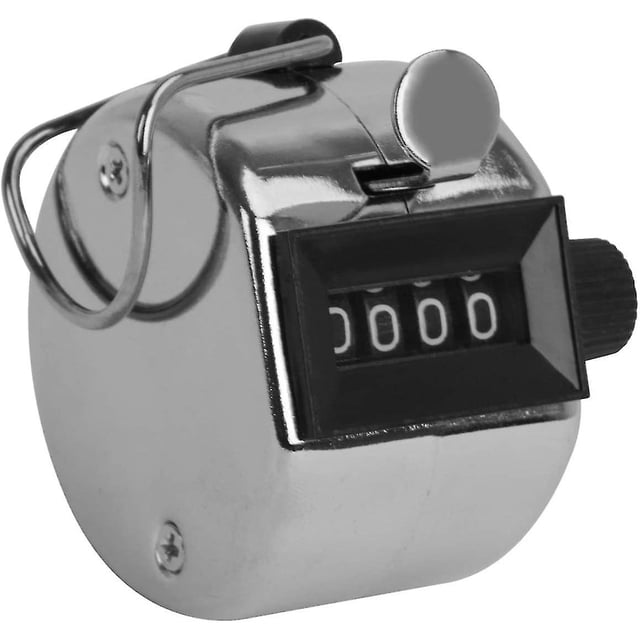 Contador manual Clicker Dispositivo de conteo de 4 dígitos Contador mecánico