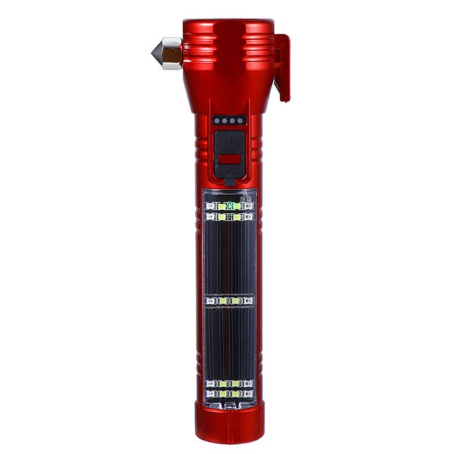 Lámpara De Camping 8-en-1 Camping Light Escape Hammer Linterna de emergencia recargable por USB (A)
