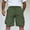 Green, variant on Mens Utility Cargo Shorts, Durable Ripstop Fabric with Elastic Drawstring Waist and Practical Multi-Pocket Structure Green L