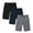 BLACK/GREY/NAVY, variant on 3 Pack Mens Shorts Cargo Style With Adjustable Belt Outdoor Essential