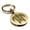 Gold, variant on Stainless Steel Turtle Maori Symbol Round Medallion Keychain Circle Ring