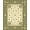 Green Cream Gold, Pattern 13, variant on ODIKA 8'x10' Washable Area Rug Vintage Engraved Funky Currency Note Bold Border Collage Motif for Living Room, Under Sectional, Family , Durable, Non-Slip