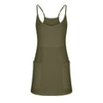thumbnail image 5 of vigerkar Tennis Dresses for Women 2025 Summer Sleeveless Crewneck Mini Dress Athletic Workout Short Dress with Pocket Sundress AG, S, 5 of 9