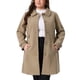 thumbnail image 1 of Abrigo de mujer de tallas grandes Agnes Orinda, chaqueta de trench de un solo botón, abrigo largo de invierno, peacoat 3X marrón, 1 of 6