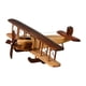thumbnail image 3 of Modelo de avión hecho a mano, decoración de avión de escritorio, adorno de madera para oficinas. Estilo C, 3 of 9