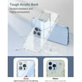 thumbnail image 5 of Entronix Funda Delgada y Transparente Diseñada para iPhone 13 Pro Max, Parte Trasera Rígida Antiamarilleo, Marco de TPU Suave, Transparente, 5 of 5
