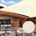 thumbnail image 6 of Yescom 13x10Ft 97% UV Block Rectangle Sun Shade Sail Outdoor Patio Pool Garden Yard Lawn Carport Net Awning Off White, 6 of 10