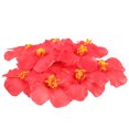 thumbnail image 2 of 10 flores de hibisco, hermosa decoración artificial hawaiana, cabeza de flor, material para manualidades, ideal para bodas y fiestas luau hawaianas., 2 of 8
