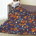 thumbnail image 6 of Pofeuu Thanksgiving Turkey 2 Print Ultra-Soft Micro Fleece Blanket,for Bed Or Sofa,All Season Throw Blankets Flannel Blanket-60"x50", 6 of 7