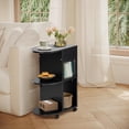 thumbnail image 2 of Buró con Ruedas Negro Madera  Homemake Furniture, con 2 USB, 2 Enchufes y Almacenamiento, 2 of 7