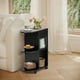 thumbnail image 2 of Buró con Ruedas Negro Madera Homemake Furniture, 2 of 7