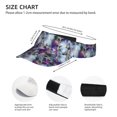 thumbnail image 3 of Kdxio Purple Marble Texture Print Sun Visor Hat Golf Visor Adjustable Velcro Outdoor Sports Cap for Men Women, 3 of 7