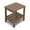 Brown, variant on KINGYES 2-Tier Outdoor Side Table, HDPE All Weather Adirondack Small Patio Tables, For Garden Balcony Pool Indoor, Brown