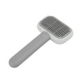 thumbnail image 1 of Pet Slicker Brush, Remove Floating Hair 135° Inclination Angle Multifunctional Cat Brush  For Cats Gray White, 1 of 8