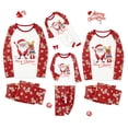 thumbnail image 2 of Conjuntos de pijamas familiares navideños a juego con estampado de alce de Papá Noel de dibujos animados, camisetas de manga larga, pantalones, ropa de estar en casa, ropa de dormir suave, aspecto nav, 2 of 4