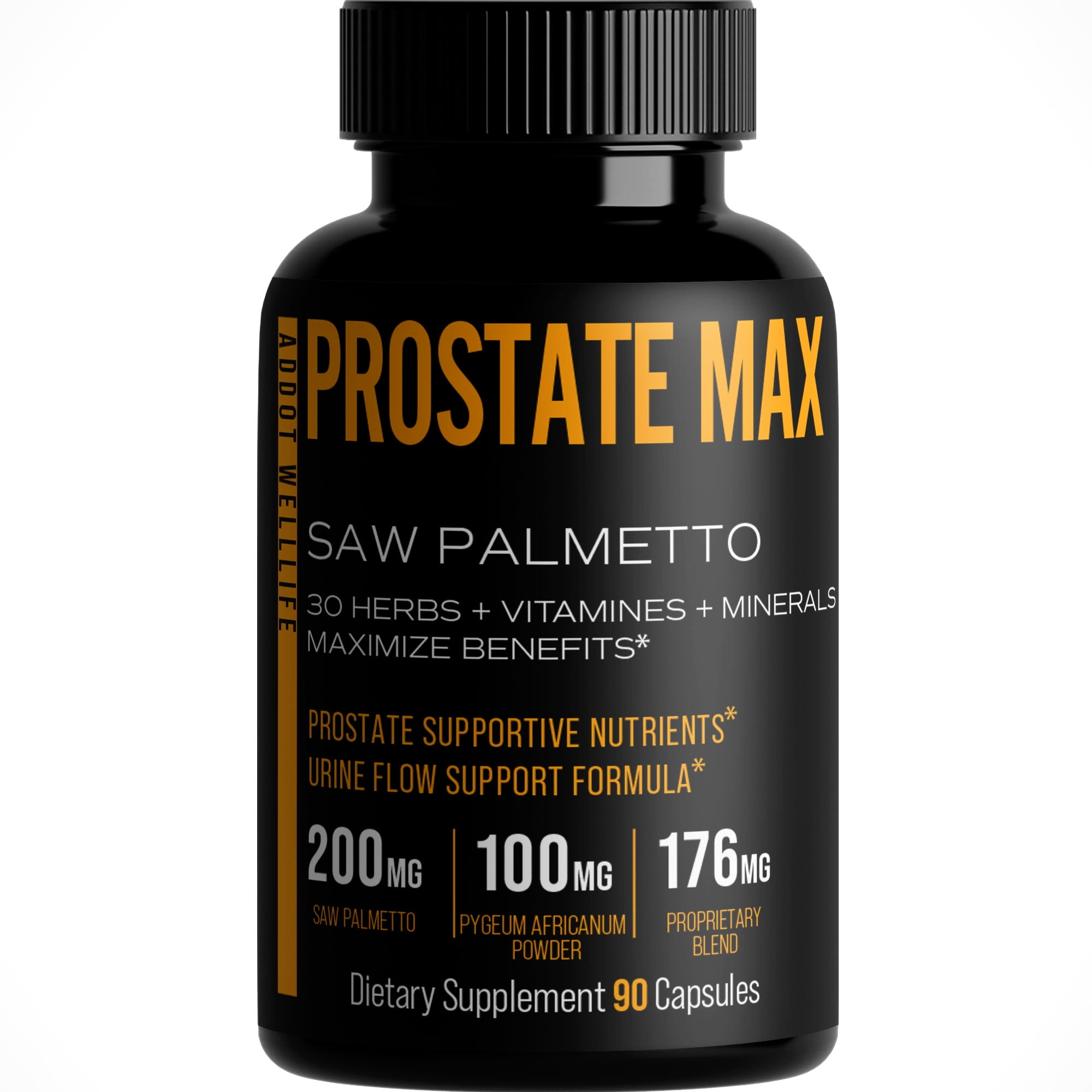ADDOT WELLLIFE Say Goodbye to Bathroom Trips Prostate Max - Prostate Health Supplement for Men with Saw Palmetto and 30 Powerful Herbs, Vitamins, and Minerals - 90 Capsules