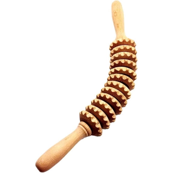 Wooden Therapy Massage Roller Tool,Massager Roller, Muscle Pain Relief, Lymphatic Massager