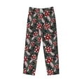 thumbnail image 6 of Goofa Autumn Forest Mushrooms Pattern Printed Soft Pajama Pants for Men, Wide Leg Comfy Casual Lounge Yoga Pants-Large, 6 of 9
