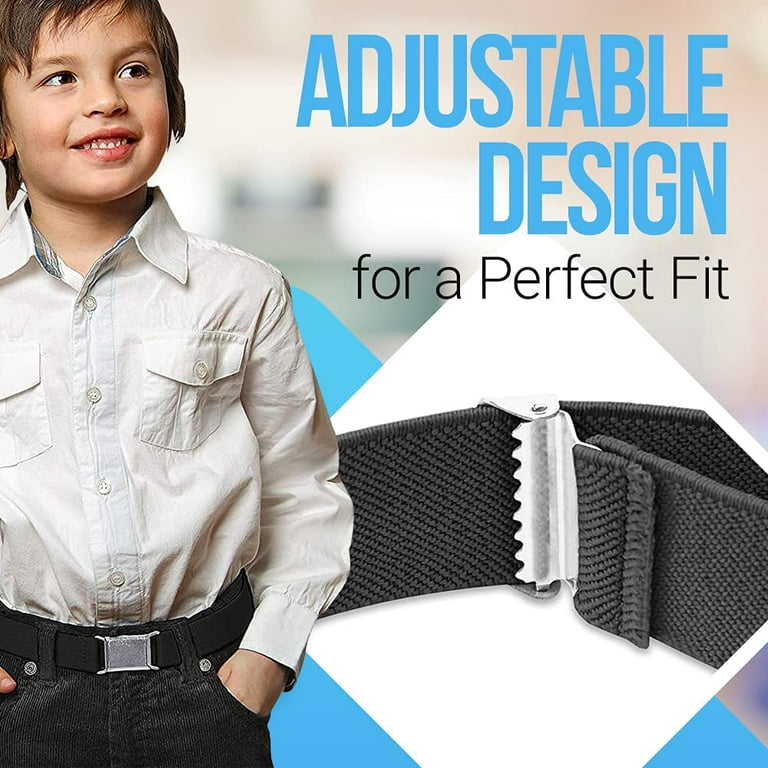 Hold'em Kids Toddler Elastic Adjustable Unisex Belts - Brown