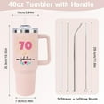 thumbnail image 3 of 70th Birthday Gifts for Women Unique Fun Funny Cute 1955 70 th Birthday Gift for Woman Turning 70 Year Old Grandma Mom Mother Wife Aunt Auntie Sisters Friend Coffee Mug 40oz Tumbler, 3 of 6