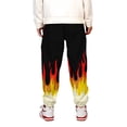 thumbnail image 4 of Colorful Flame Sweat Pants 3D Joggers Pants Fashion Smooth Satin Trousers Men/Women Clothing Hip Hop Pantalon Homme Sweatpants, 4 of 6