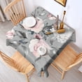 thumbnail image 2 of Pioneer Flower Floral Print Pattern Square Tablecloth,Waterproof Square Table Cover,Wipeable Spillproof Washable Table Cover for Home Kitchen Party Decor 52"x52"(132x132cm), 2 of 6