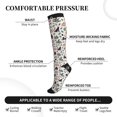 thumbnail image 3 of Lsque Black Cat And Snake Pattern Sport Compression Socks for Men & Women 15-20 mmHg Knee High Nurse Pregnant Running Medical and Travel Athletic, 3 of 6