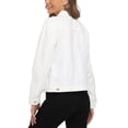 thumbnail image 2 of Chaqueta vaquera MISS MOLY para mujer, con botones, manga larga, blanca, 2XL, 2 of 4
