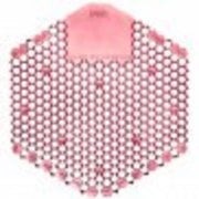 fresh the wave 3d toilet restroom 30-day urinal screen deodorizer air freshener / fragrance - kiwi grapefruit - red (pack of 10)
