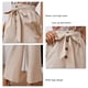 thumbnail image 5 of Pantalones de piernas anchas para mujer, pantalones de color sólido con botones en la parte delantera, informales, holgados, para vacaciones, citas, trabajo, vida diaria, albaricoque S, 5 of 6