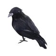 thumbnail image 2 of Cuervos con plumas negras de Halloween, decoración de cuervos artificiales aterradores hechos a mano de aspecto realista para fiestas, eventos, hogar, Estilo B, 2 of 8