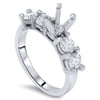 Pompeii 1 5/8ct 14K Diamond Semi Mount Engagement Ring Setting (G,SI)