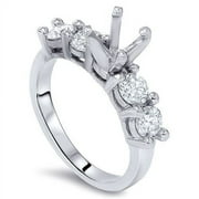 Pompeii 1 5/8ct 14K Diamond Semi Mount Engagement Ring Setting (G/H,SI)