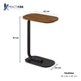 thumbnail image 4 of Mesa De Centro Auxiliar Y Lateral Para Sala, Dormitorio Elegante Material Madera Color Café Practiksa, 4 of 5
