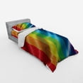 thumbnail image 3 of Ambesonne Rainbow Bedding Set 4 Pcs, Pride Flag Inspired Design, Queen, Multicolor, 3 of 3