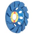 thumbnail image 3 of Grinding Disc, Large Grinding Teeth  Cup Wheel Wear  Multifunctional Blue 4 Inch  for Stone for Concrete for Deburring, 3 of 8