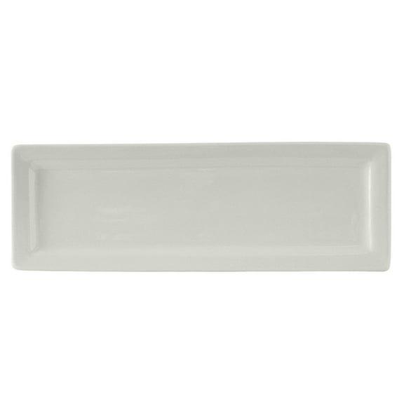 Tuxton BWH-1603 16"L X 5.5"W White Plate Rectangle 12/Box