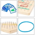 thumbnail image 4 of Geoplano de Madera con Gomas y Tarjetas 8*8, 4 of 7