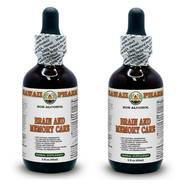 Brain And Memory Care Glycerite, Ginkgo (Ginkgo Biloba) Leaf, Gotu Kola (Centella Asiatica) Herb, Rosemary (Rosmarinus Officinalis) Leaf Alcohol-Free Liquid Extract, Glycerite Herbal