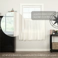 thumbnail image 3 of VHC Brands 10763 Tobacco Cloth Antique White Tier Fringed Set of 2 L36xW36, 3 of 8