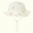 thumbnail image 2 of Zwiiyzr Infant Bucket Hat Wide Brim Baby Summer Sun Protection Floppy Fashion Print Sun-hat Outdoor Cute Sunscreen D 3-12 Months, 2 of 4
