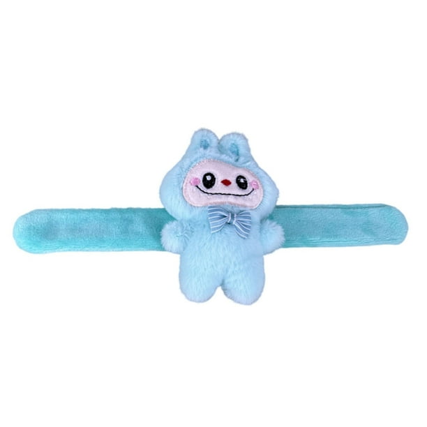 POP MART Labubu Macaron Hand Ring Toy Cute Children's Hand Ring Doll Gift, Suitable For Girls And Boys Fan Gifts (Wristband#2,Blue)