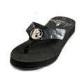 thumbnail image 1 of Aqua Design Women's Marina Flip Flop Sandal: Black Water/Black size 10, 1 of 2