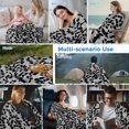 thumbnail image 5 of Grey Black Botanical Cooling Blanket,Lightweight Breathable Summer Throw Blanket with Double Sided Cold Effect,Pastoral Spring Floral Summer Art Picnic Blankets Bed Sheet for Hot Sleepers 40"x60", 5 of 8