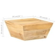 thumbnail image 4 of vidaXL Coffee Table V-shape 66x66x30 cm Solid Mango Wood, 4 of 4
