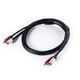 thumbnail image 2 of Cateissary Extensor de amplificador de potencia de extensión de Audio de Cable adaptador macho a macho RCA Cables de audio/vídeo, 2 of 6