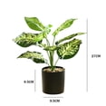 thumbnail image 2 of Plantas artificiales en macetas, plantas falsas, plantas verdes realistas de imitación para el hogar, la oficina, el escritorio, la estantería, la sala de estar, el baño, la cocina, decoración con, 2 of 5